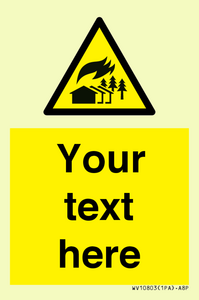 Custom Warning: Large scale fire zone